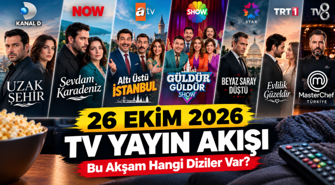 Bu Akşam Hangi Diziler Var? 26 Ekim 2026 TV Yayın Akışı